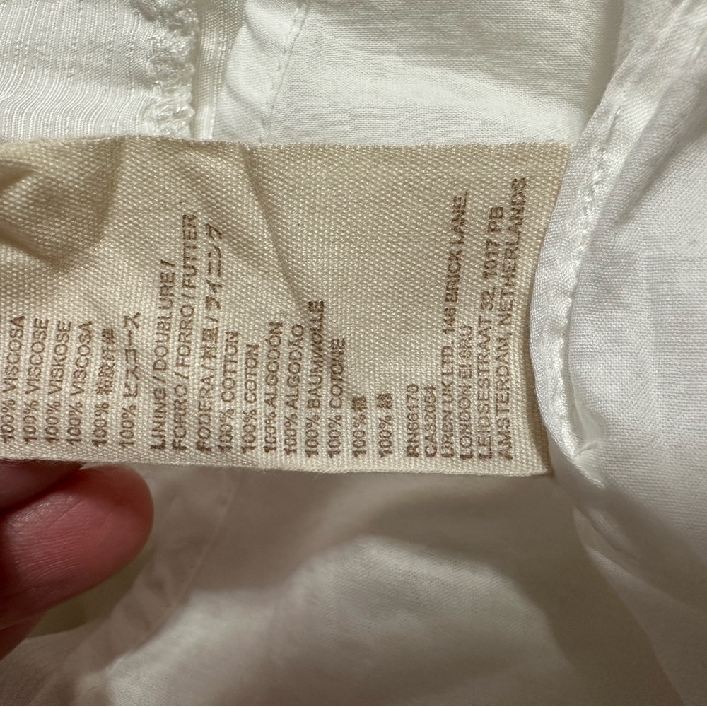 Anthropologie White Maxi Dress with Spaghetti Straps - Picture 12 of 12